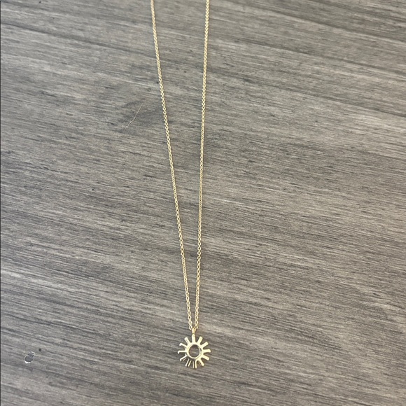 Anthropologie Gold Sun Necklace New Without Tags - Picture 2 of 4